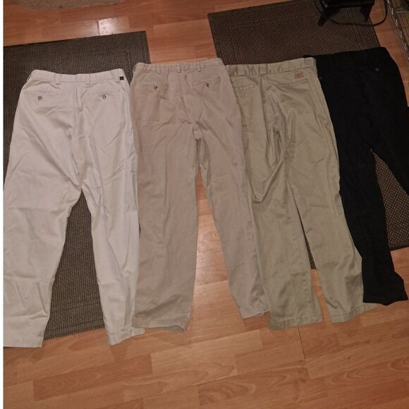 SALE! 4 pairs of Mens Khaki's sz 32/33 length 32 - Preowned in great condition! - Picture 7 of 8